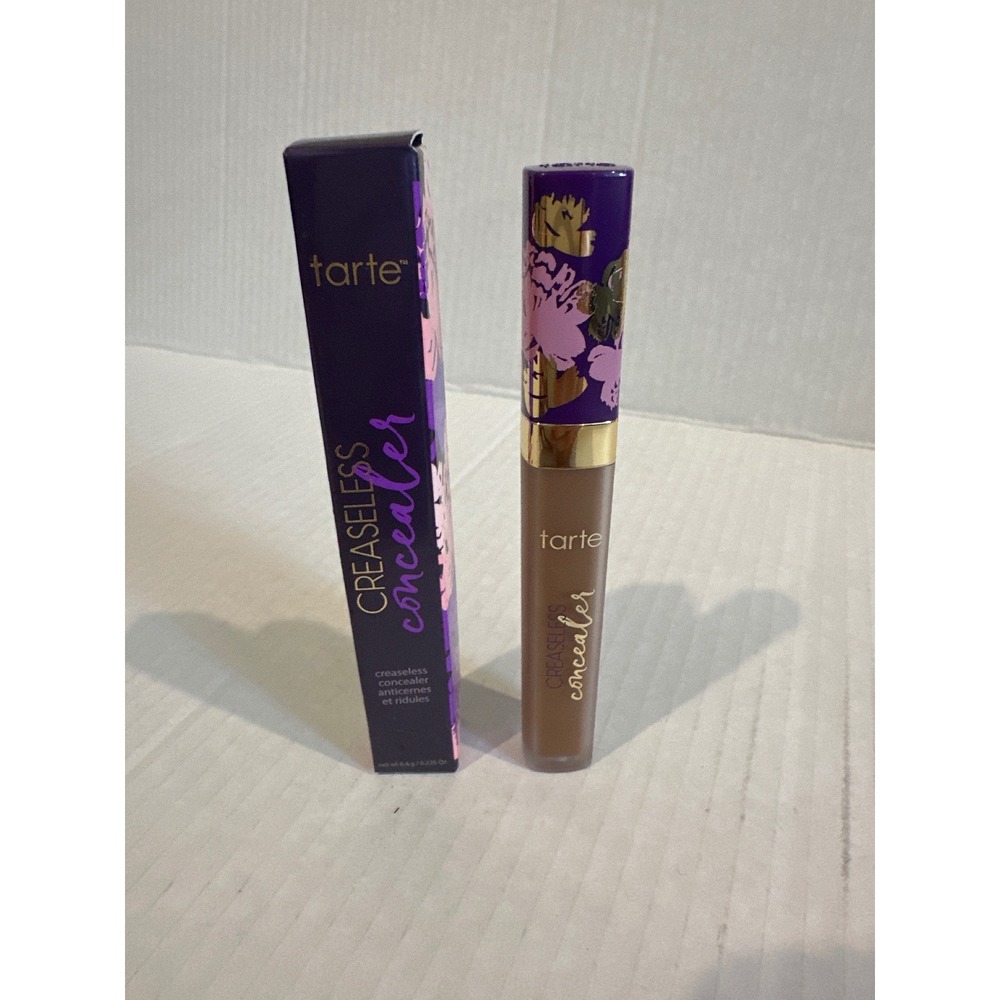 Tarte Creaseless Concealer 57S Rich Sand Full Coverage Liquid Makeup 0.225oz NIB
